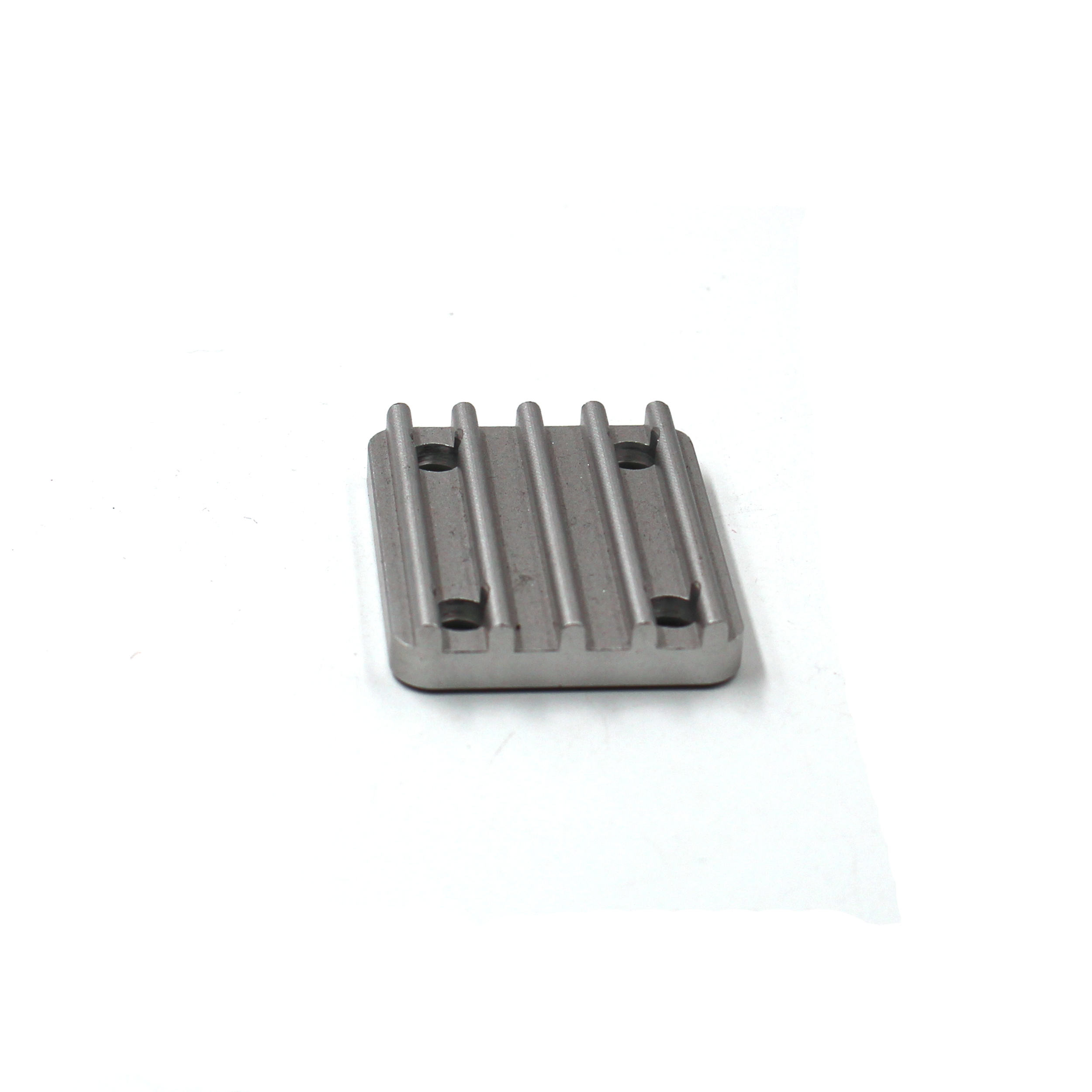 Anodized Silver Aluminum Alloy 30mm 40mm 50mm Four Countersunk Hole Heat Dissipation CNC Milled Part - 图片 2