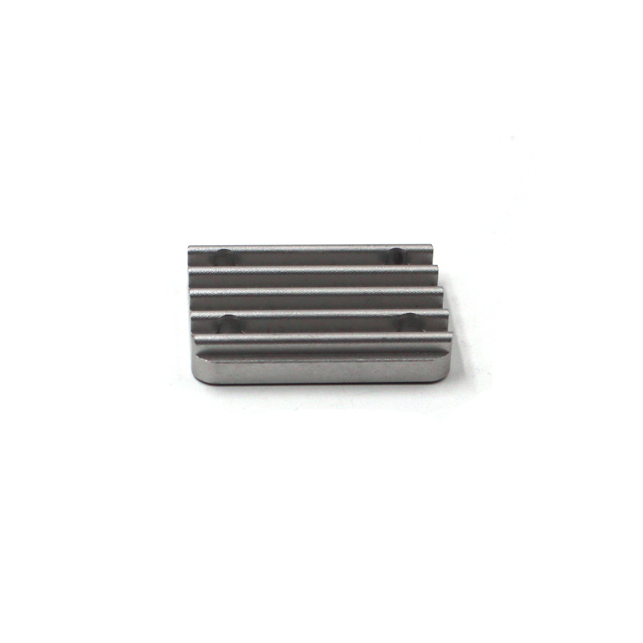 Anodized Silver Aluminum Alloy 30mm 40mm 50mm Four Countersunk Hole Heat Dissipation CNC Milled Part - 图片 3