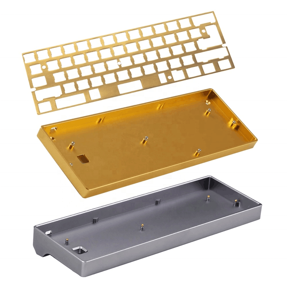 OEM Custom Anodizing Aluminum Mechanical Keyboard Shell 65% 75% 85% Case CNC Machining Services