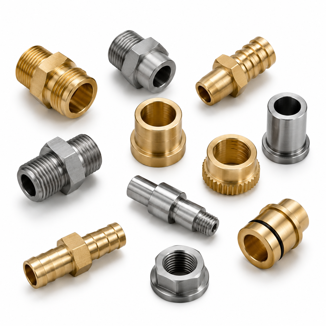 Custom CNC Machining Brass Stainless Steel Automotive Parts Precision Turning Drilling Metal Components - 图片 2