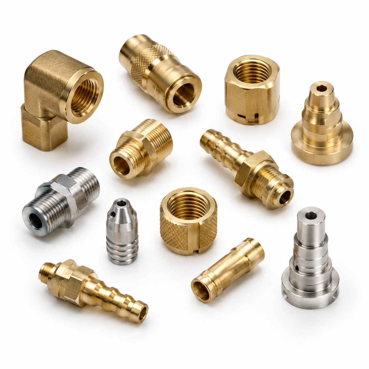 Custom CNC Machining Brass Stainless Steel Automotive Parts Precision Turning Drilling Metal Components