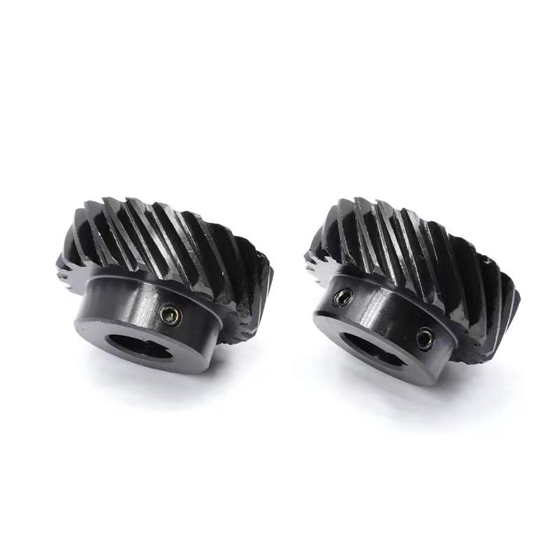 Factory OEM high-precision black bevel gear customized mechanical transmission gear - 图片 2