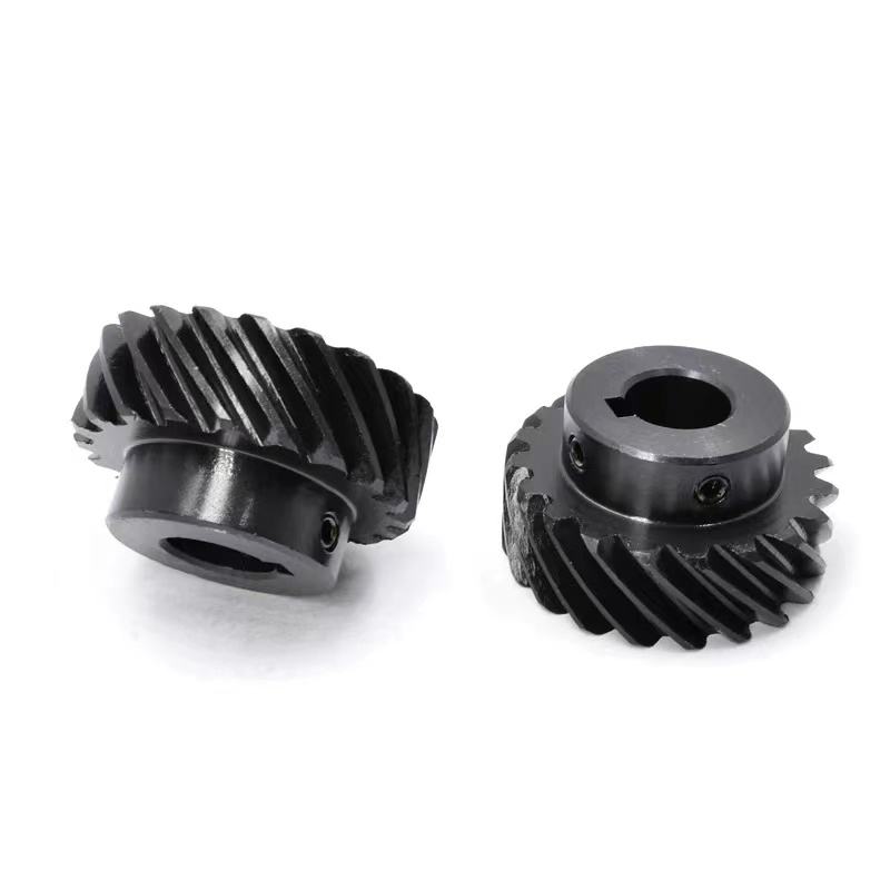 Factory OEM high-precision black bevel gear customized mechanical transmission gear - 图片 3