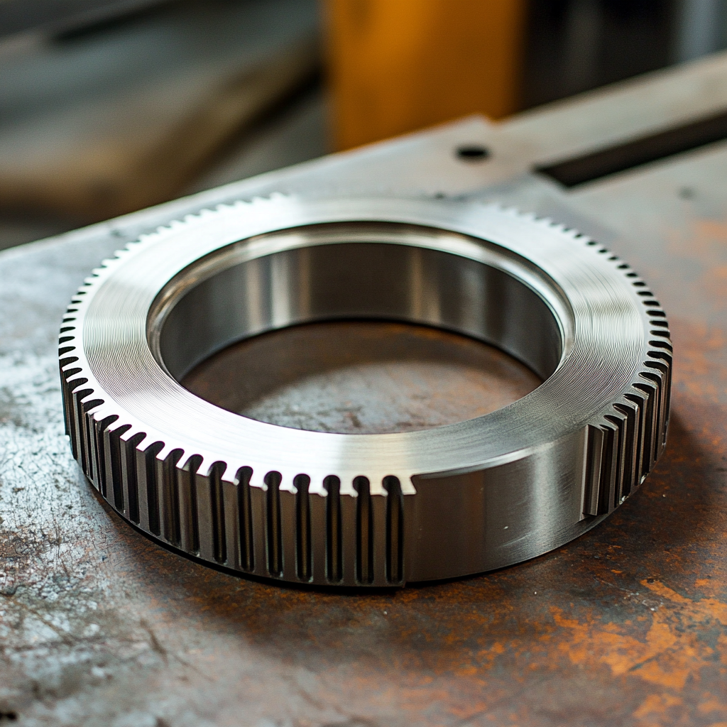 High Precision Rotary Broaching Inner Spline Ring, Custom Machining Service for Transmission Systems, ISO9001 Certified - 图片 3