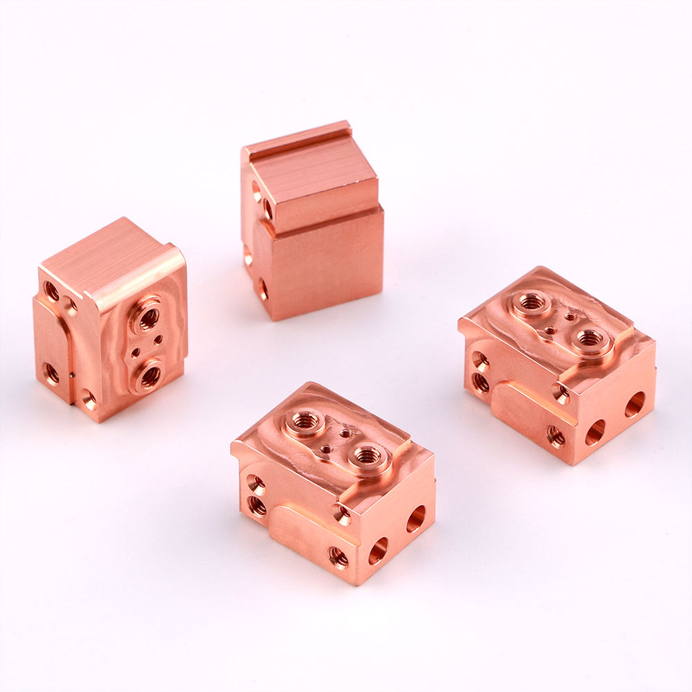 CNC Rapid Production Copper Parts Service Milling Custom Copper Parts Power Distribution Blocks - 图片 2