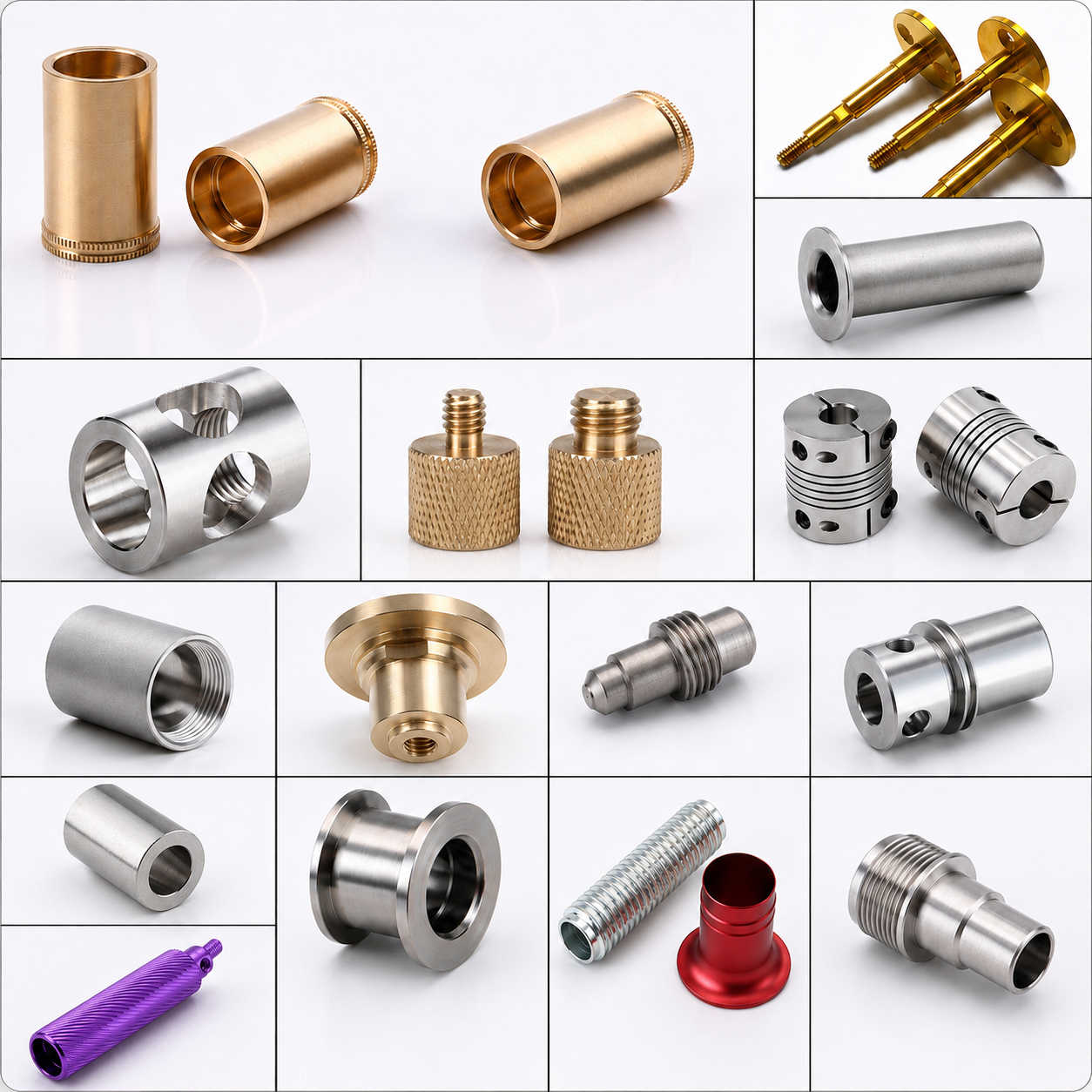 Mass Custom Cnc Milling Machining Part 5 Axis Cnc Turning Aluminum Stainless Steel Brass Titanium Parts Cnc Machining Services - 图片 6