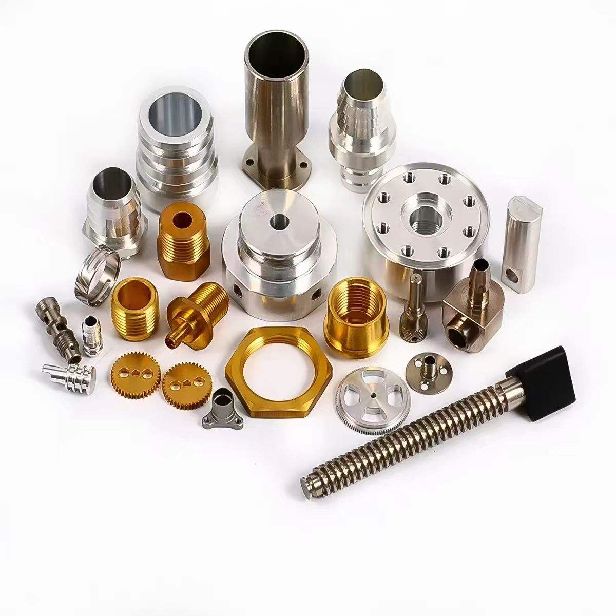 CNC Machining Milling Service Stainless Steel Parts Including Aluminum Brass Steel CNC Turning Drilling and Broaching Types - 图片 2