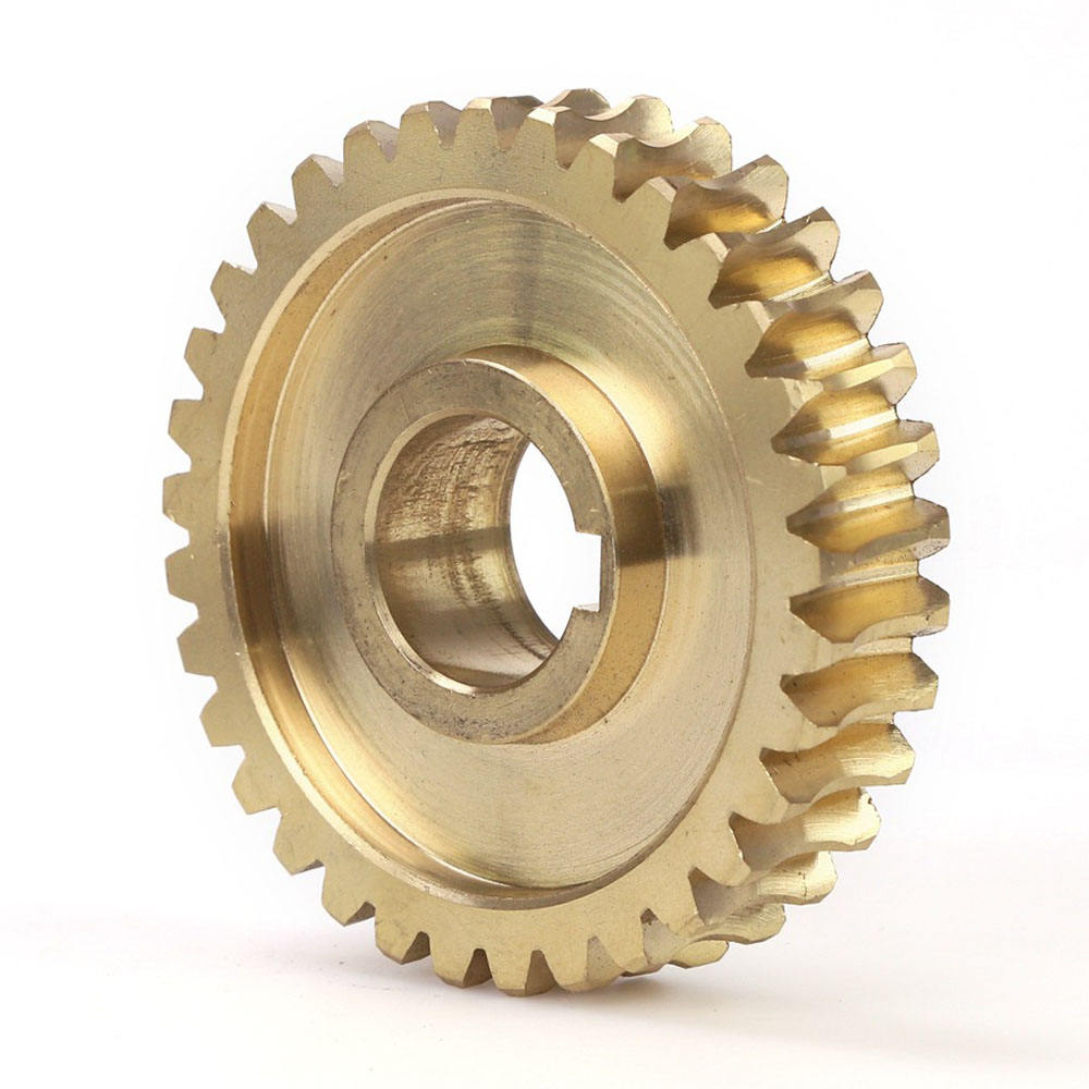 High Precision Customized CNC Machining Stainless Steel Worm Gear Set Gear Wheel Parts - 图片 2