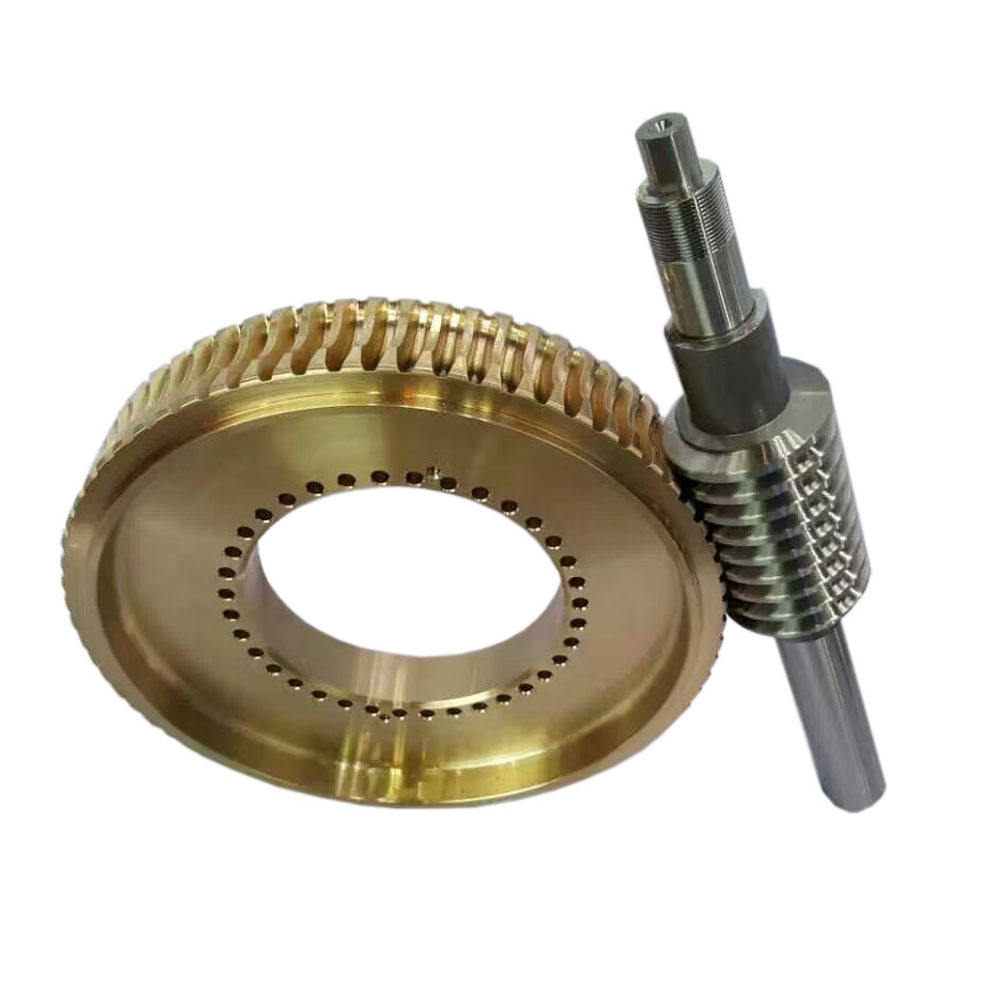 High Precision Customized CNC Machining Stainless Steel Worm Gear Set Gear Wheel Parts - 图片 4