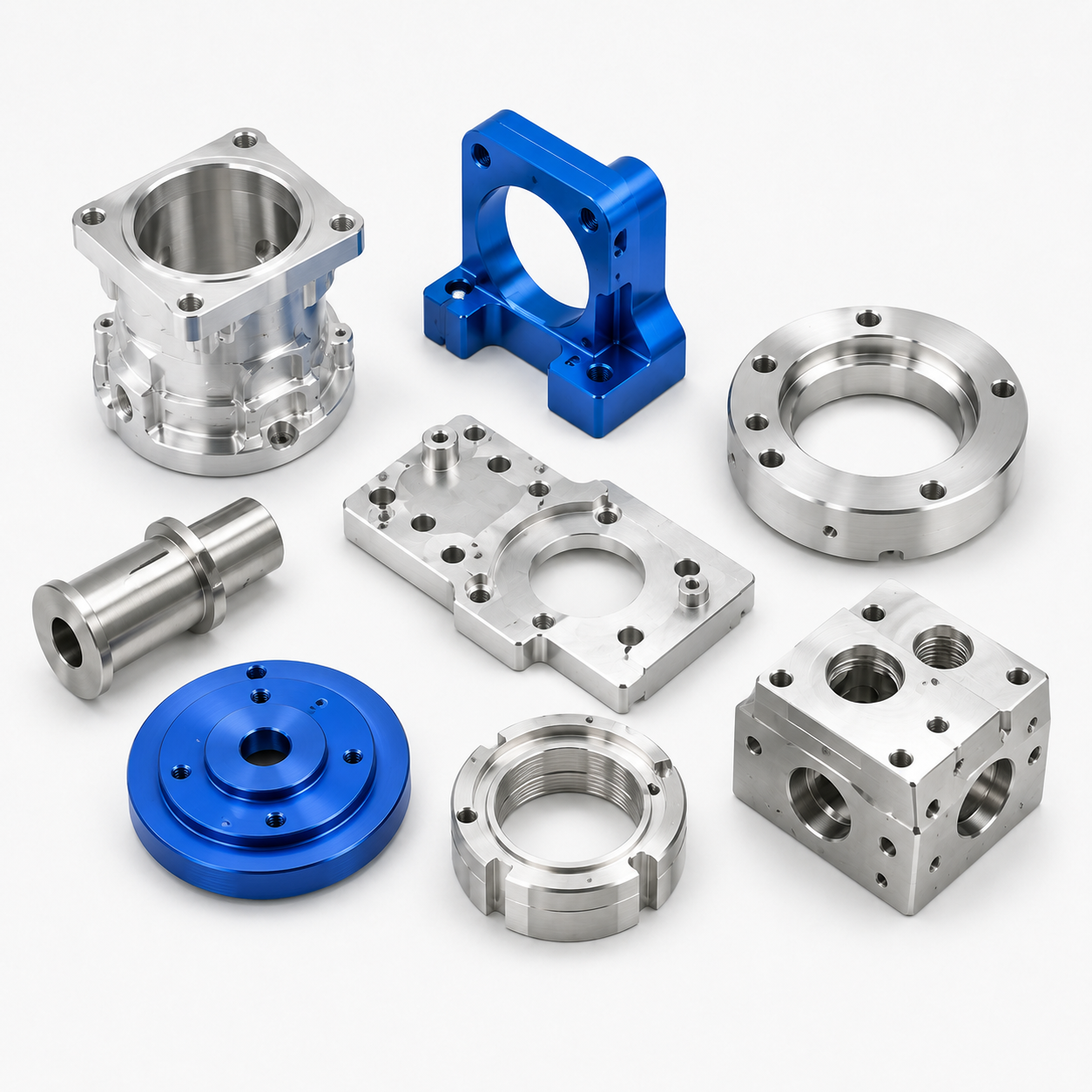 Custom CNC Machining Aluminum Stainless Steel Turbine Impeller Housing Precision Metal Components - 图片 2