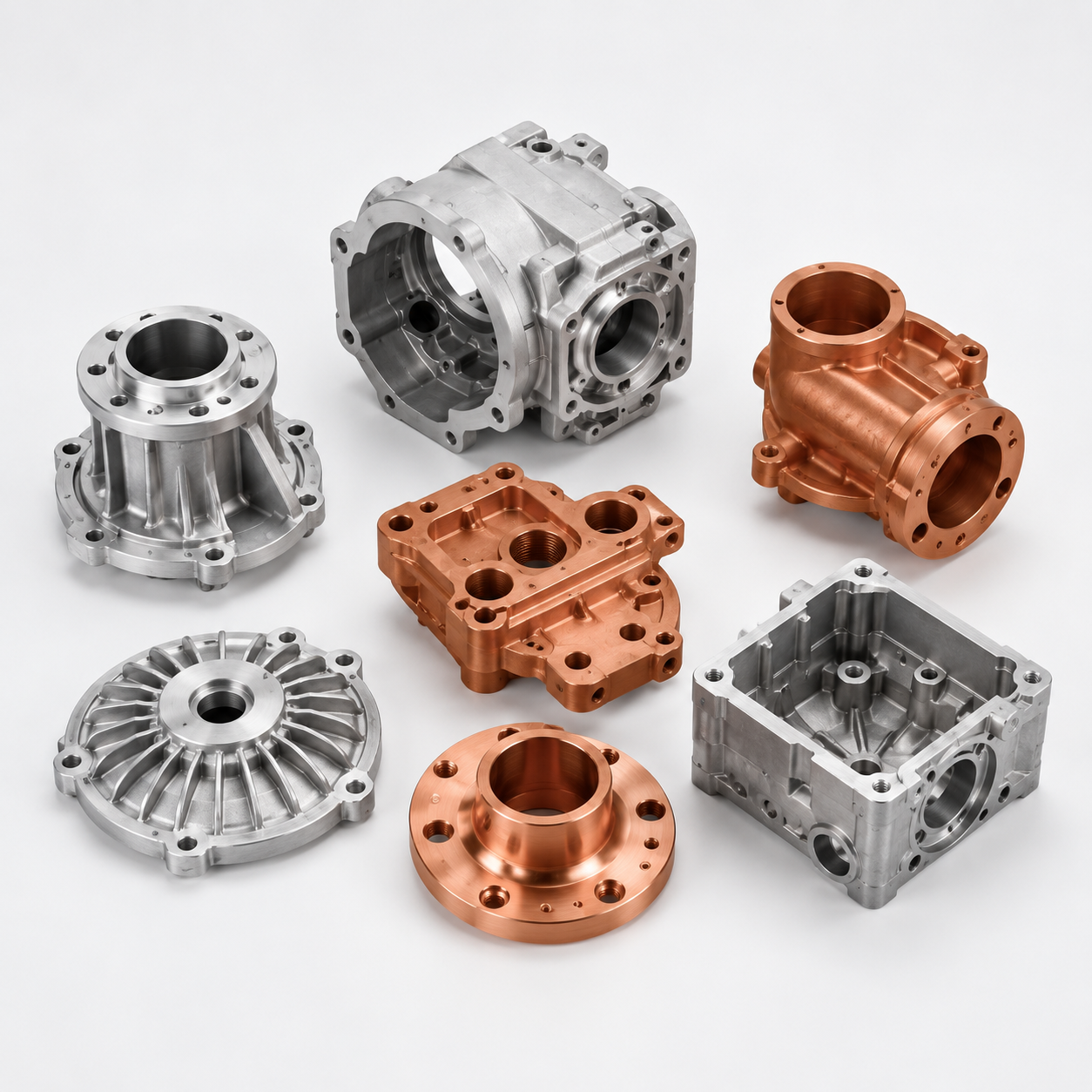 Custom CNC Machining Aluminum Stainless Steel Turbine Impeller Housing Precision Metal Components - 图片 6