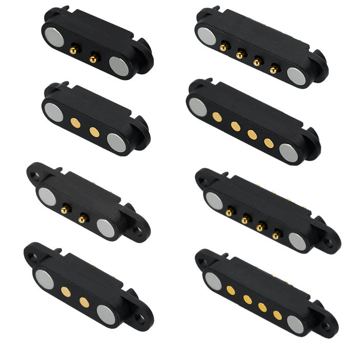 High Quality Quick Mounting Precision Engineering Ensuring Enhanced 2 3 4 5 6 7 8 9 10 12PIN Magnetic Pogo Pin Connector