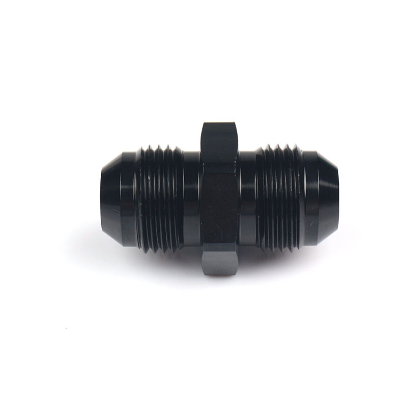 Aluminium Customizable Black Anodized Direct Coupler Adapter 10AN Male AN4 AN6 AN8 Male Flamed Reducer Fittings Hexagon Head - 图片 3