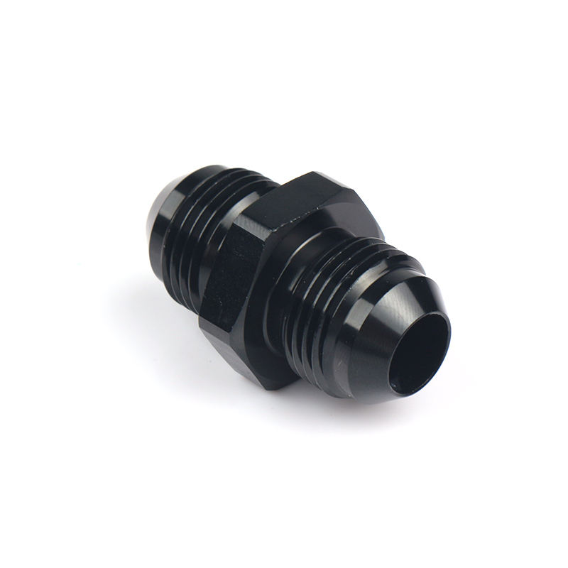 Aluminium Customizable Black Anodized Direct Coupler Adapter 10AN Male AN4 AN6 AN8 Male Flamed Reducer Fittings Hexagon Head - 图片 4