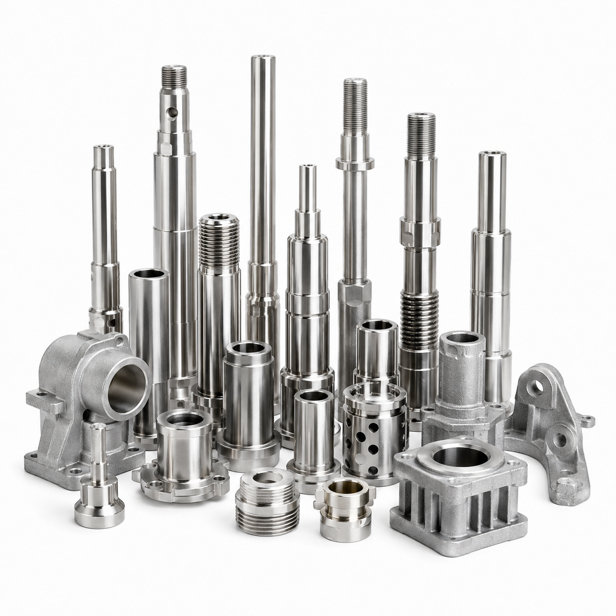 Custom CNC Machining Stainless Steel Aluminum Brass Precision Shaft Pin Turning Milling Metal Parts - 图片 2