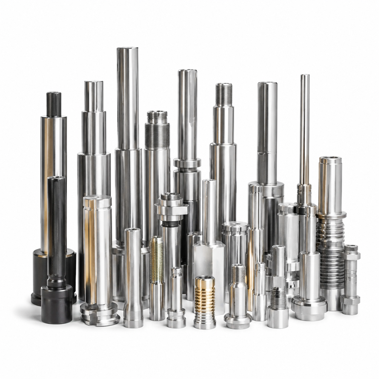 Custom CNC Machining Stainless Steel Aluminum Brass Precision Shaft Pin Turning Milling Metal Parts