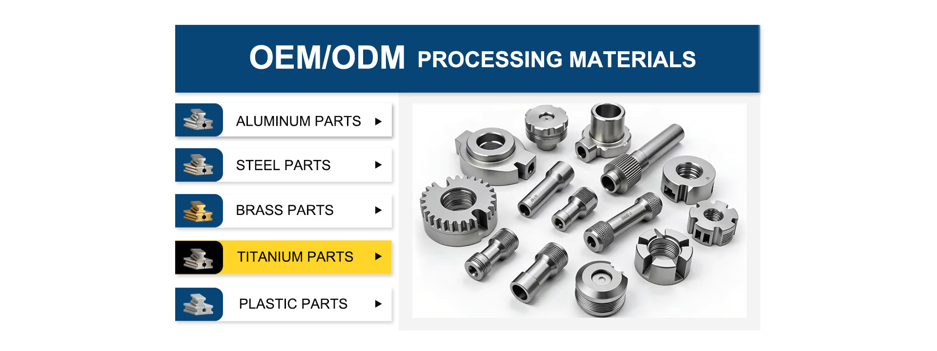 Titanium parts